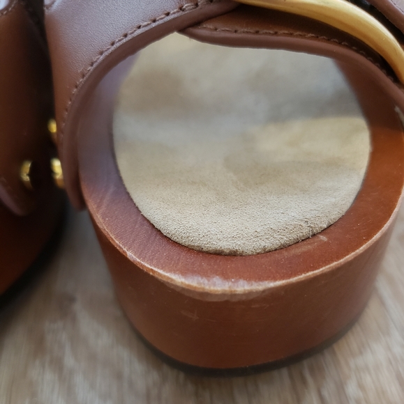 Veronica Beard Halifax leather clogs in Hazelwood womens shoes size 5.5 - Picture 4 of 16